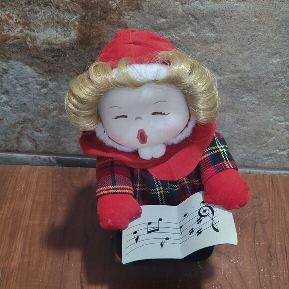 Vintage Mervyns Musical Caroler Animated Plays Jingle Bell - Picture 6 of 13